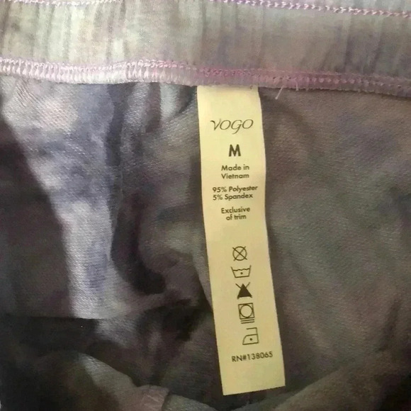 VOGO indigo/purple tie dye pants with pockets size medium - Picture 4 of 8